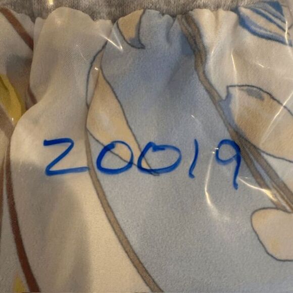 Reiss Yasmine Swirl Print Mini Skirt in Blue / Gray Drawstring Waist Size 10 - Picture 13 of 13